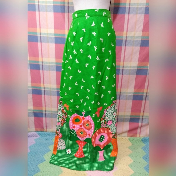 American Vintage Dresses & Skirts - VTG Psychedelic Maxi Skirt